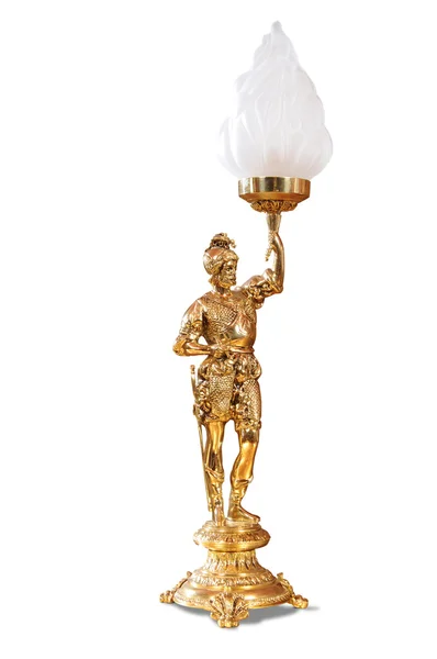 Bronzová lampa — Stock fotografie