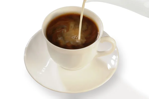 Káva s krémy — Stock fotografie