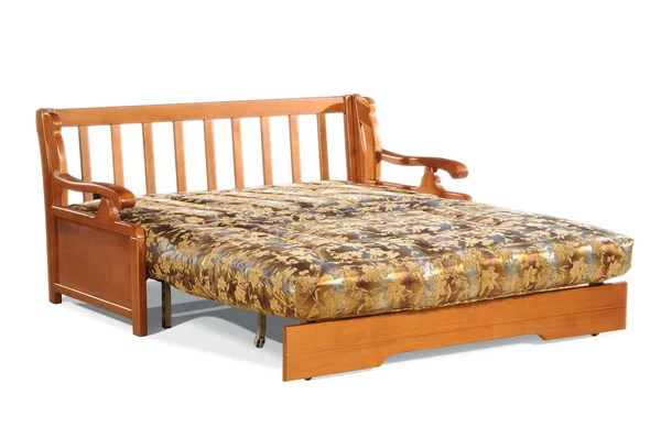 Sofá-cama isolado — Fotografia de Stock