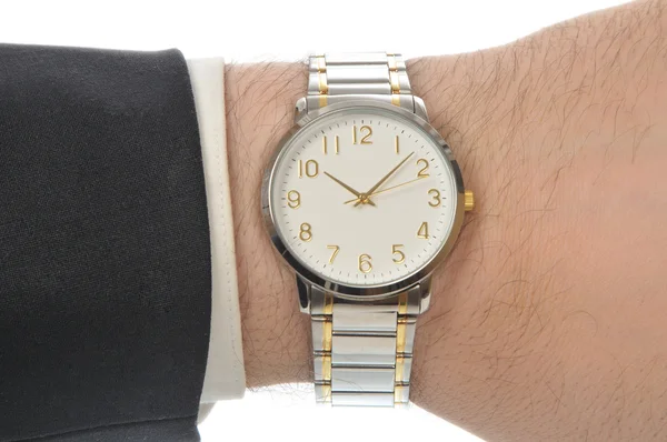 Wristwatch on hand — Stock Photo, Image