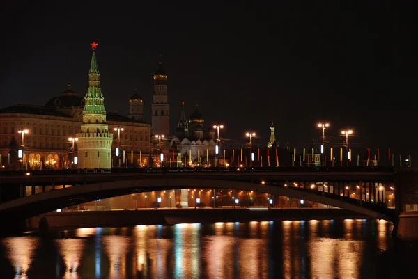 Moskwa nocą — Zdjęcie stockowe