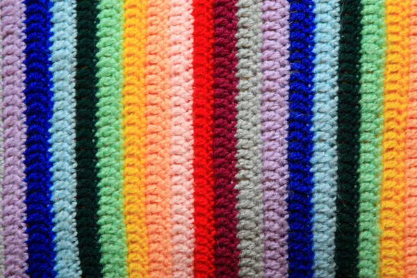 Varicoloured knitted fabric — Stock Photo, Image
