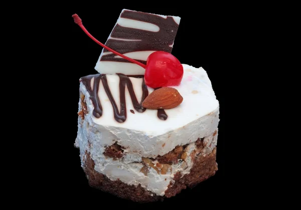 Tårta med körsbär — Stockfoto