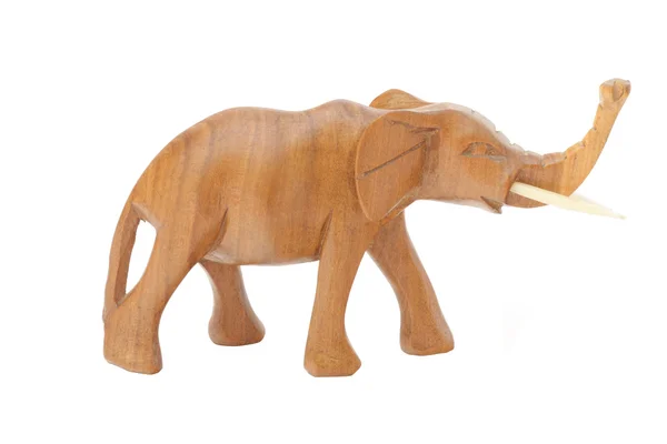 Drewniane słoń — Zdjęcie stockowe