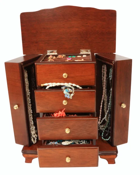 Pełna kabina biżuterii — Zdjęcie stockowe