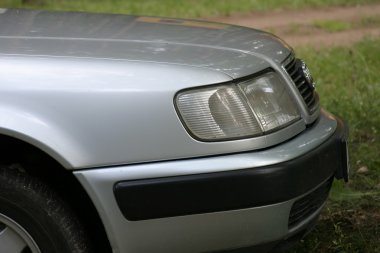 Close- up of european sedan hood. clipart