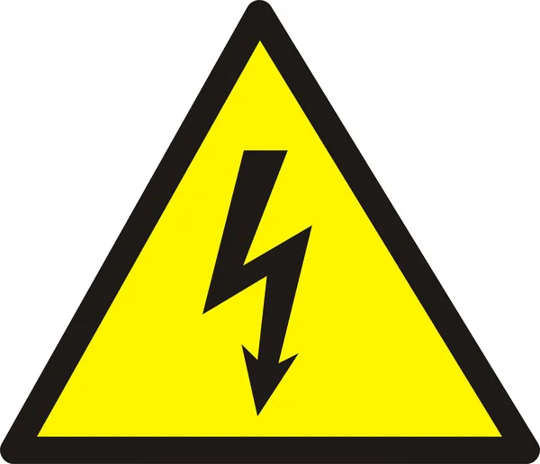 Небезпека поразки електричним струмом . — стокове фото