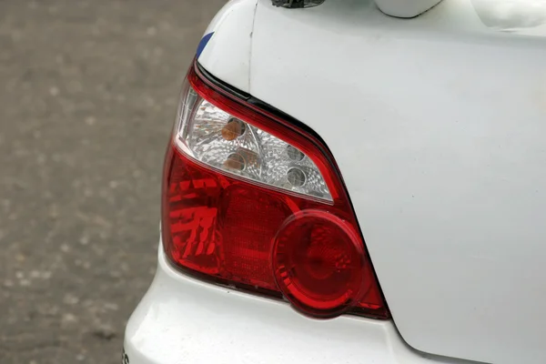 Rally carro traseira luz close-up . — Fotografia de Stock