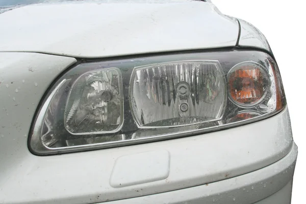 Close-up of wet head light. — Stock Photo, Image