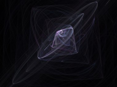 3d diamond of smoke. clipart