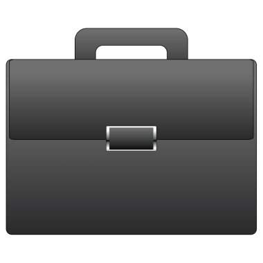 Briefcase design element. clipart