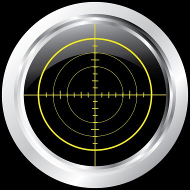 Rifle`s glossy target. clipart