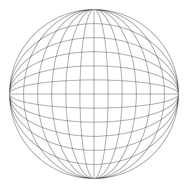 Wire sphere. clipart