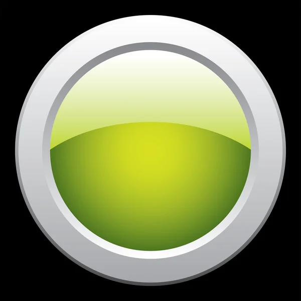 Γυαλιστερή κουμπί με μεταλλικό περίγραμμα — Φωτογραφία Αρχείου