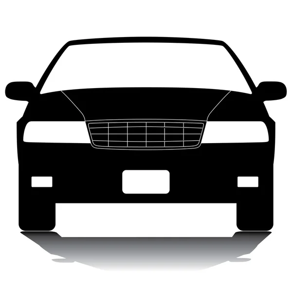 Elemento di design della silhouette Sedan . — Foto Stock