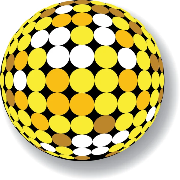 Disco bola con sombra diseño el —  Fotos de Stock