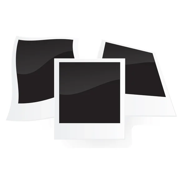 Empty polaroid frames set with shadow. V — Stock Photo, Image