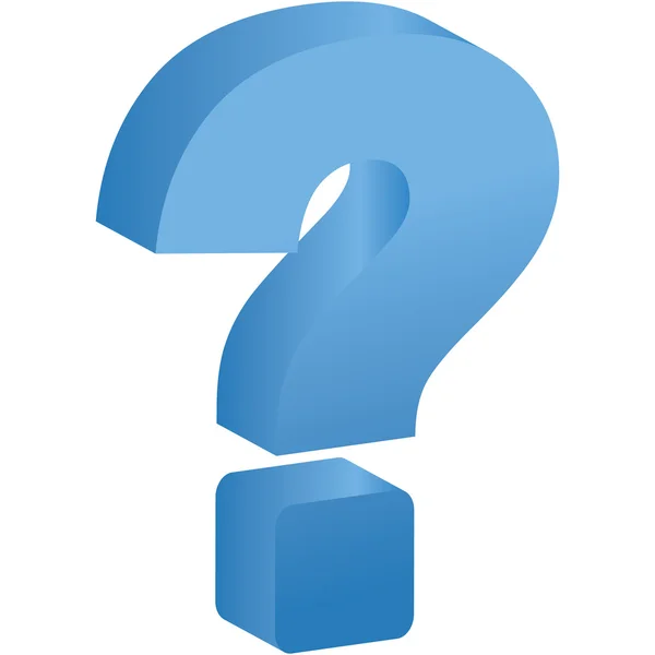 stock image 3d question sign design element.