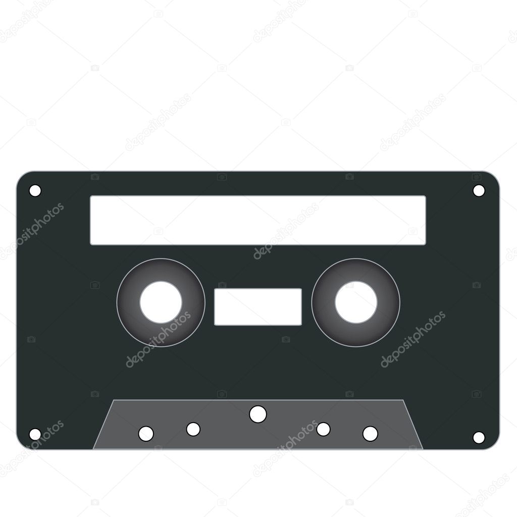 Audio cassette design element.