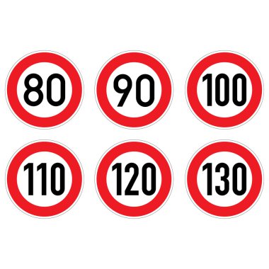 yol işaretleri 80-130.