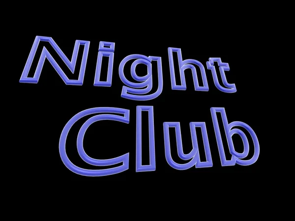 Stock image Neon text - night club.