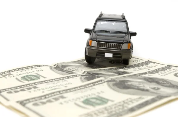 Para ve araba — Stok fotoğraf