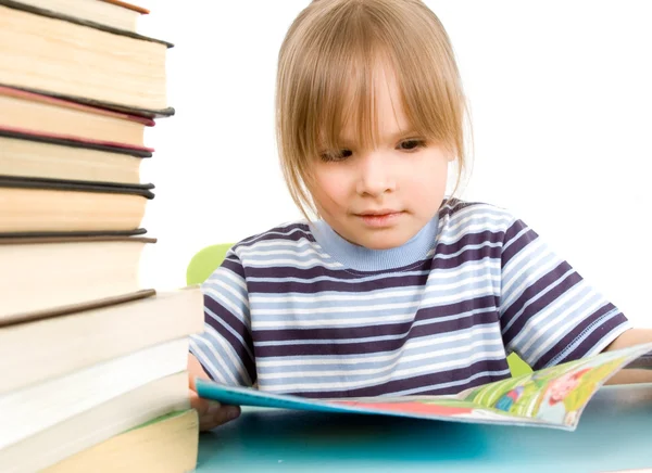 Child and book — Stock Photo, Image