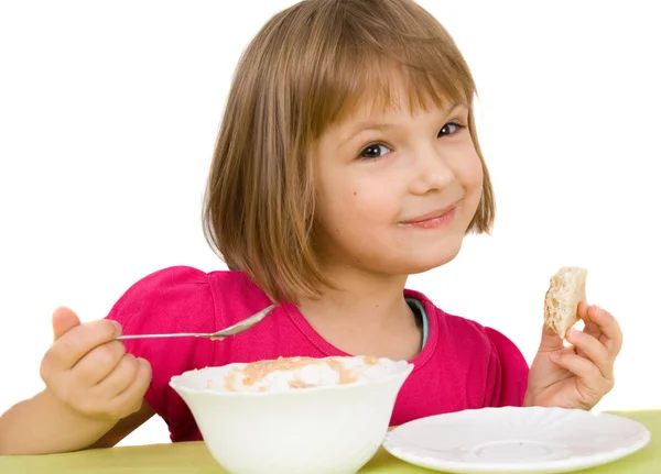 Dziecko jeść — Zdjęcie stockowe