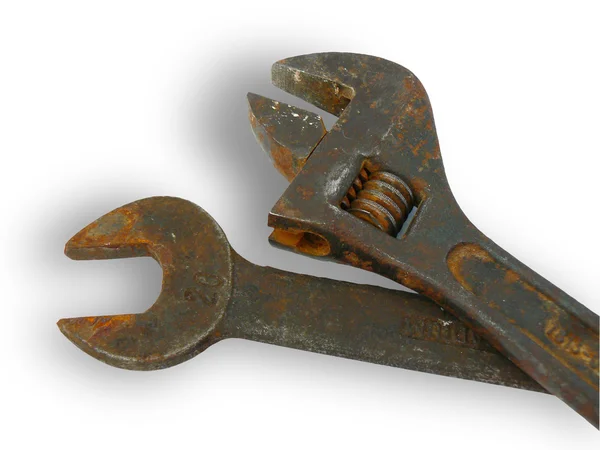 Σκουριασμένο γαλλικά κλειδιά — Φωτογραφία Αρχείου