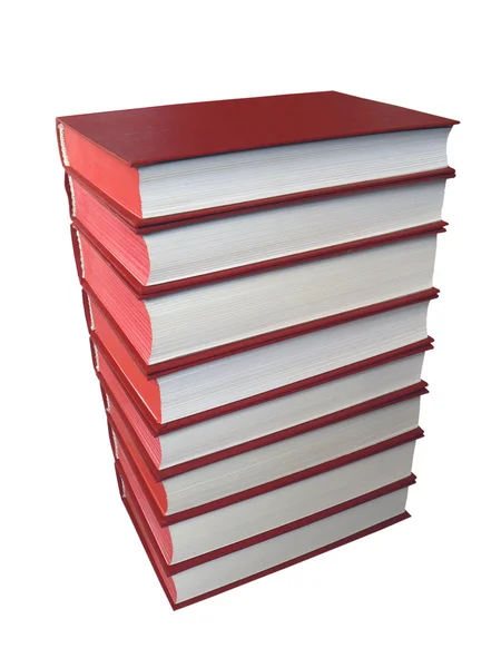 Piros könyvek — Stock Fotó