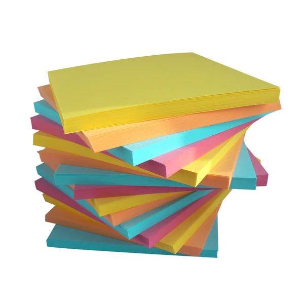 Různobarevné papír pro kancelářské použití — Stock fotografie