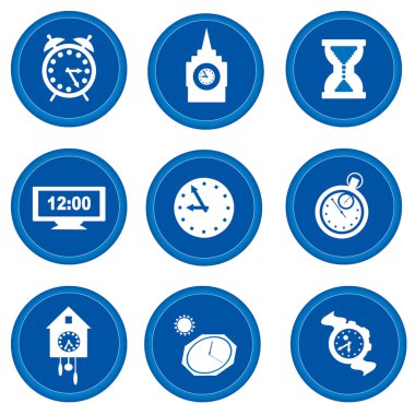 Buttons. Time concept clipart