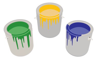 Paint Cans clipart