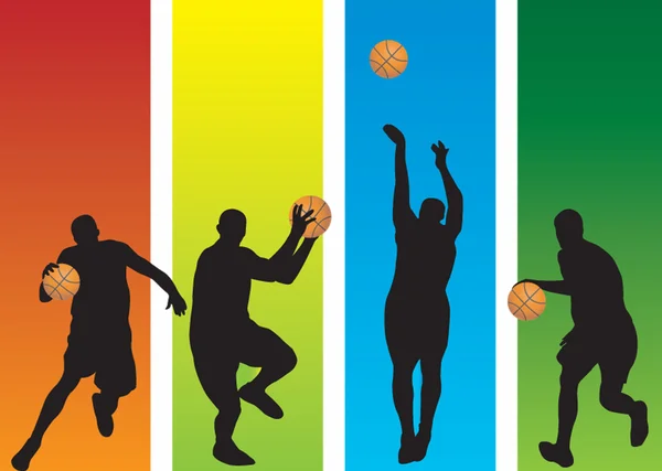 Basketbolcular — Stok Vektör