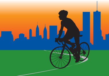 Cyclist clipart