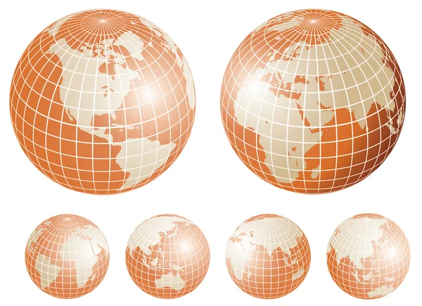 Globes d'or — Image vectorielle