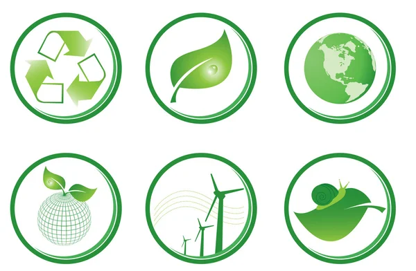 Symboles verts — Image vectorielle
