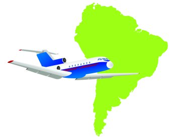 Jet plane flying up clipart