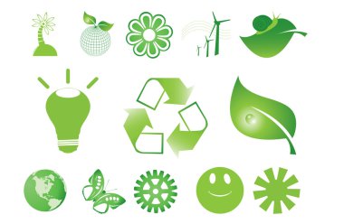 Green symbols clipart