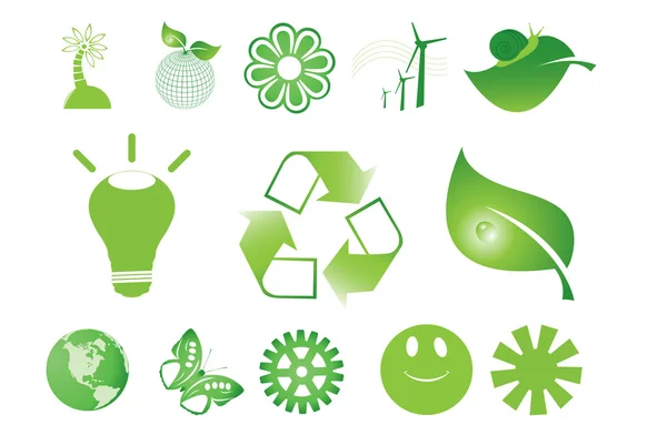 Зеленые символы — стоковый вектор