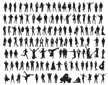 Silhouettes of the clipart