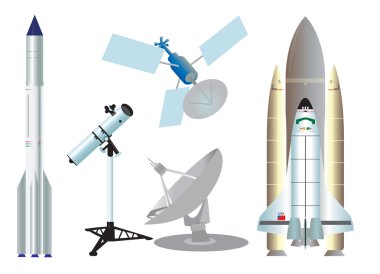 Space elements clipart