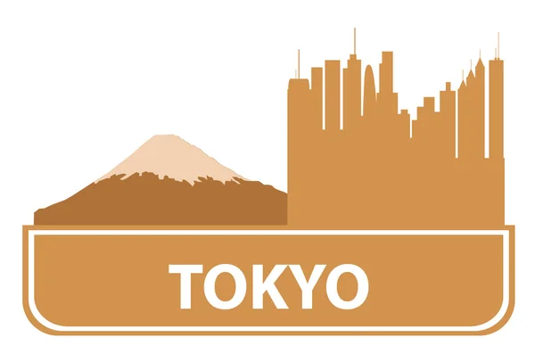 Tokyo outline — Stock Vector