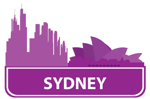 Sydney outline — Stock Vector