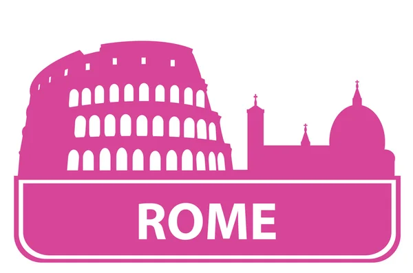 Rome outline — Stock Vector