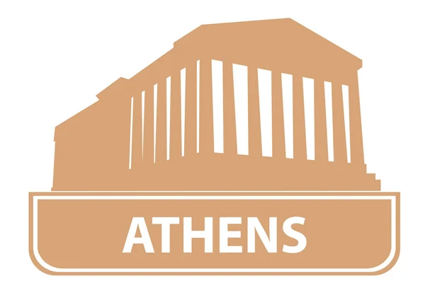 stock vector Athens outline