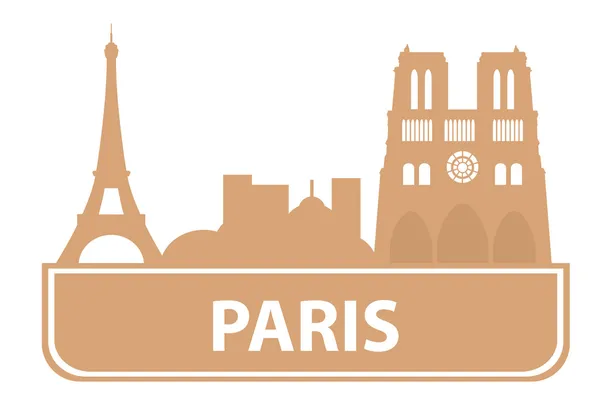 Парижский набросок — стоковый вектор