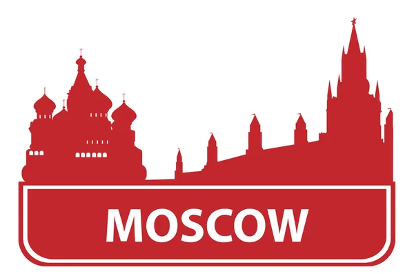 Zity obrys Moskva — Stockový vektor
