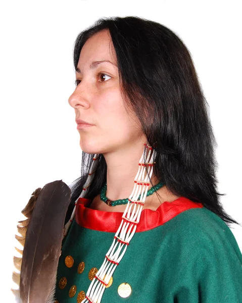 女性美洲原住民 — 图库照片
