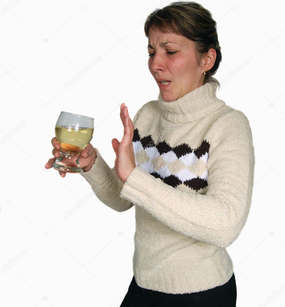 Girl does not want to drink